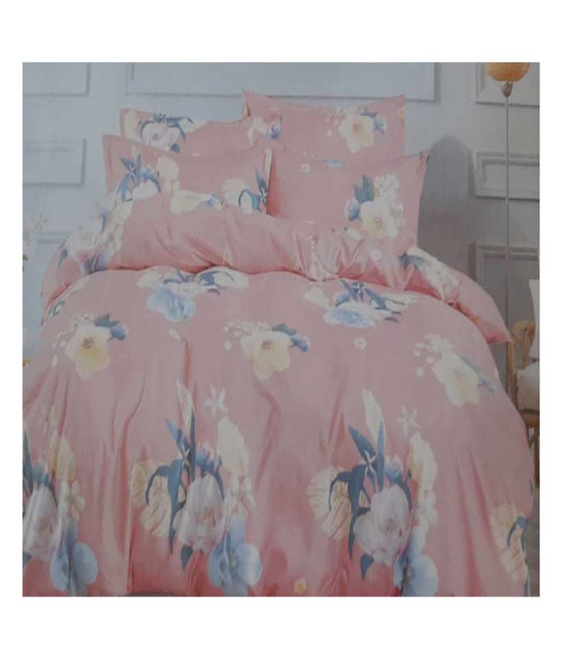 ZEN-2969BLPKW Zenith Blue/Pink/White Bed Set Printed Single 6 Pcs, ZEN-2969BLPKW - Image 1