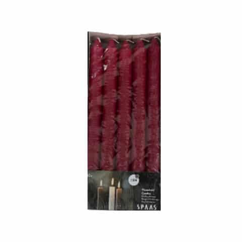 009009-273 KC Candle Boite*10 Bougie Crown 21x240 Red, 009009-013 - Image 1