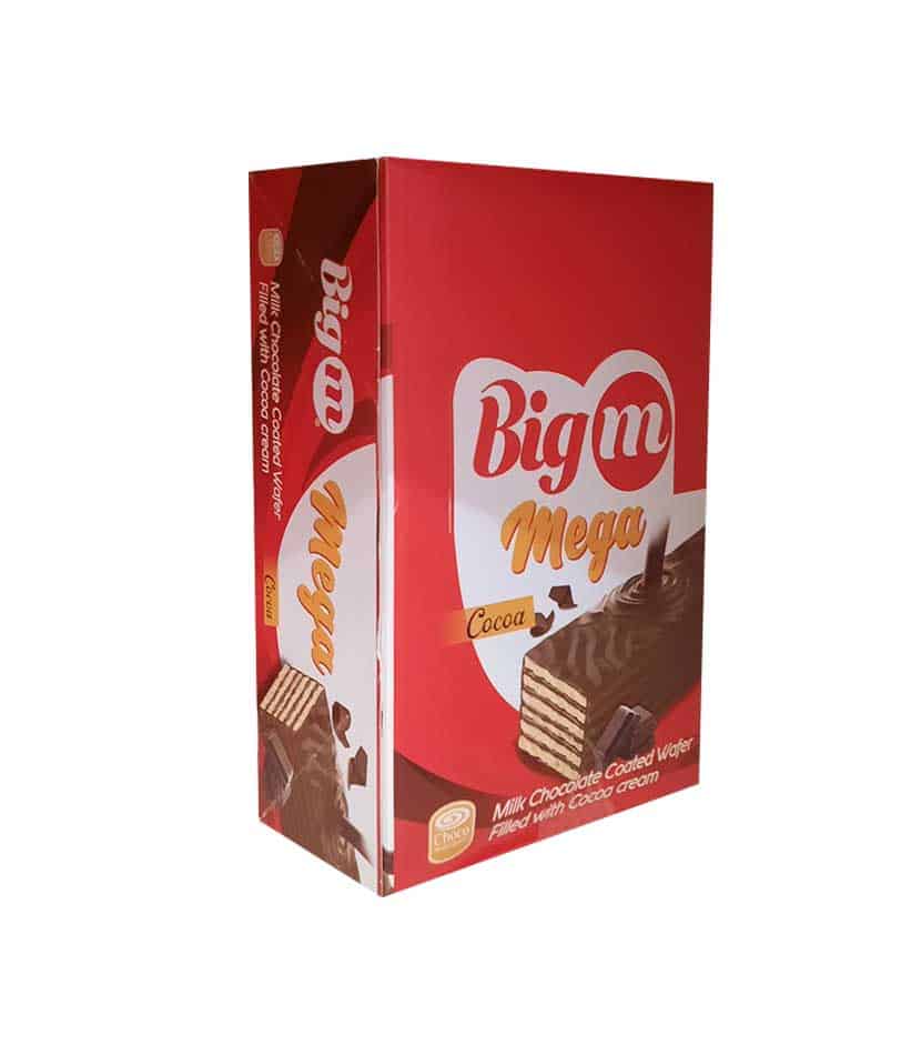 Big M Mego Milk Chocolate Coated Wafer Filled With Cocoa Cream 50G *24