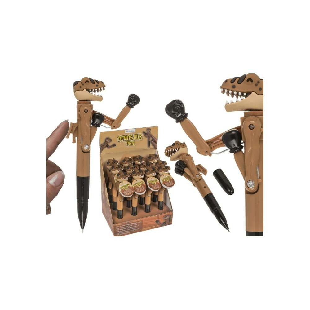 4029811478897 Out Of The Blue Pen Boxing Dinosaur Shape 17 Cm ink color: blue #29/2757. - Image 1